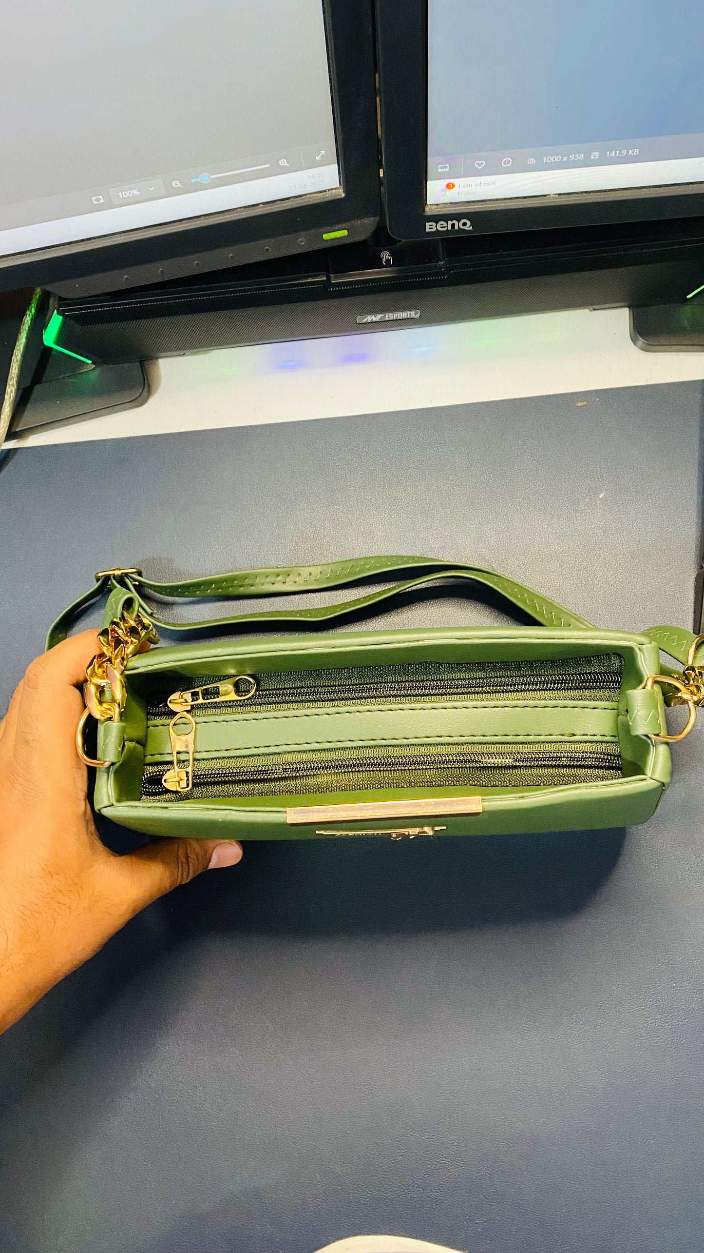 Emerald Charm Sling Bag For Women