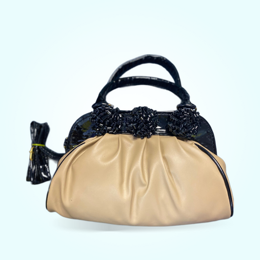 Blush Noir Bloom Handbag For Women